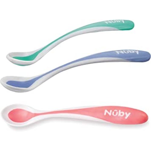 Nuby 4-Pack Hot Safe Feeding Spoons