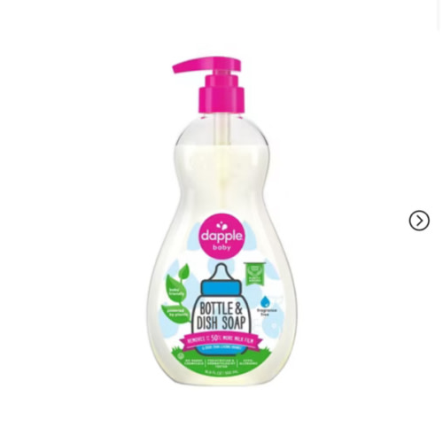 Dapple Bottle & Dish Soap - Fragrance Free - 16.9 Fl Oz