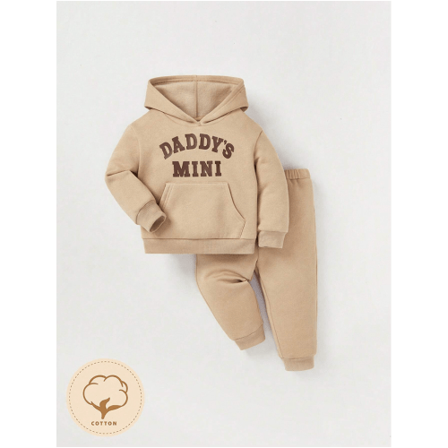 2 Piece Baby &quot;Daddy&#39;s Mini&quot; Hoody Sweat shirt and Pant Set