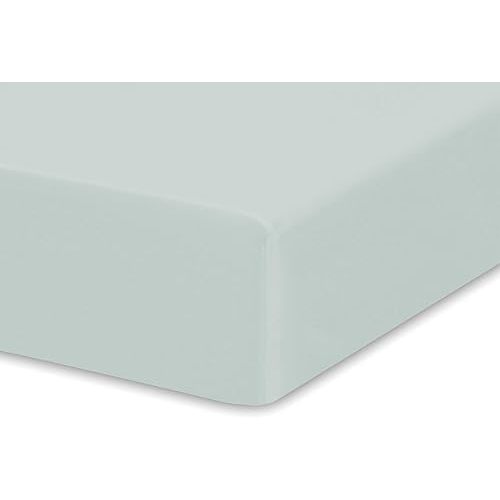Crib Fitted Sheet by Pure Bamboo, Genuine 100% Organic Viscose Derived from Bamboo, Luxuriously Soft, Ultimate Cooling, Fits Standard Size Crib Mattress (Sea Glass)