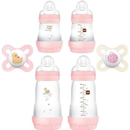 Newborn Essentials "Feed & Soothe" Set (6-Piece), Girl, Light Orange