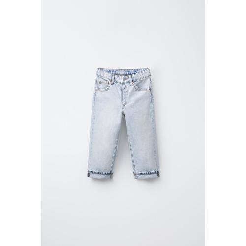 STRAIGHT FIT JEANS - Mid-blue | ZARA United States