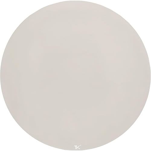 Toddlekind Splat Mat, Waterproof Premium High Chair Mat - 41” Non-Toxic Baby Feeding Mat for Easy Clean, Spill-Resistant Floor Protector - Durable Toddler Dining Mat Sandstone (Beige)
