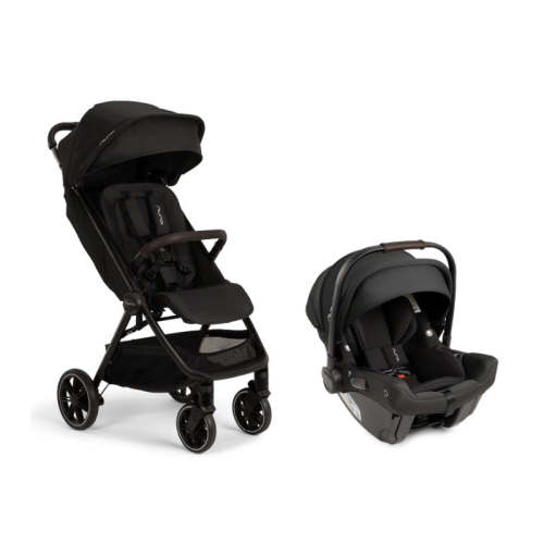 Nuna TRVL LX + PIPA urbn Travel System, Caviar/Chocolate