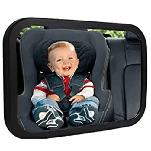 Shynerk Baby Car Mirror, Rear Facing Car Seat Mirror Safety for Infant Newborn, Baby Mirror with Wide Rearview, Shatterproof & Easy Assembled Crash Tested - Black