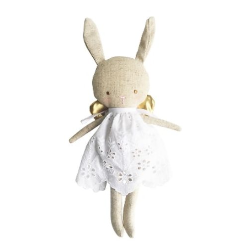 Baby Angel Bunny Linen, Gold