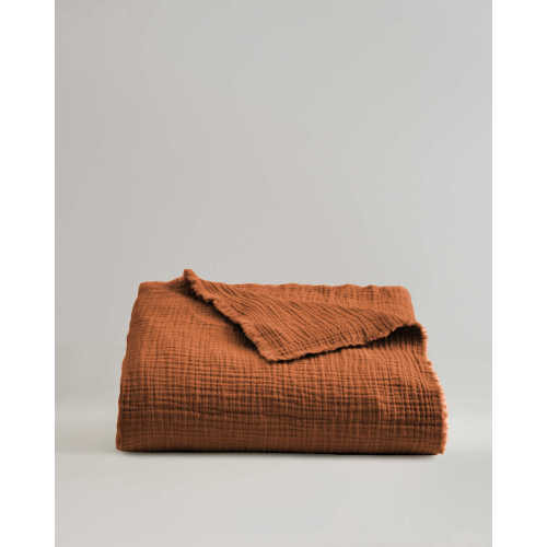 Organic Airy Gauze Throw