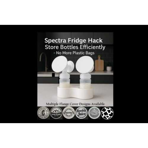 Spectra Flange Cover and Bottle Holder - Refrigerator Hack - Store Bottles Efficiently - No More Plastic Bags