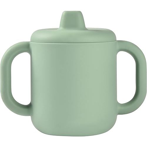 Beaba Silicone Sippy Cup, 5.5 oz, Silicone Material, Leakproof Lid, for Baby Toddler, Sage