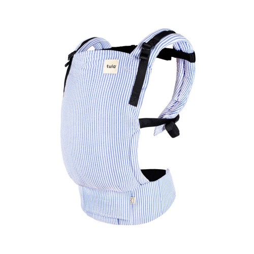 Classic Blue - Seersucker Free-to-Grow Baby Carrier