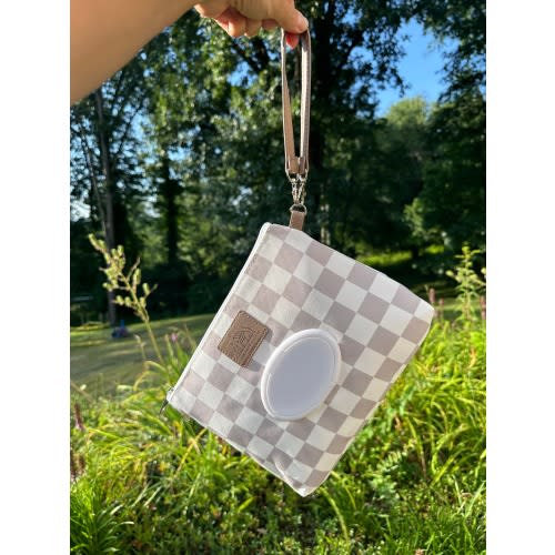 The Good Village Wipes Clutch | Tan Check *