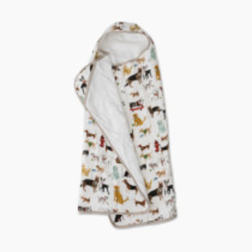 Little Unicorn Cotton Muslin & Terry Infant Hooded Towel - Woof