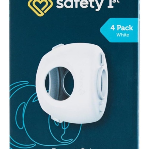 Safety 1st Parent Grip Door Knob Covers, White, One Size,4 Count (Pack of 1) (HS3260600), Packaging may vary