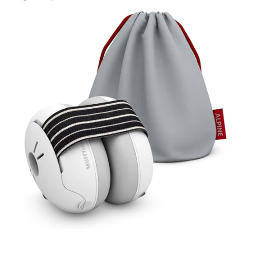 Alpine Muffy Baby Ear Protection for Babies and Toddlers up to 36 Months - CE & ANSI Certified - Noise Reduction Earmuffs - Comfortable Baby Headphones Against Hearing Damage & Improves Sleep - Black