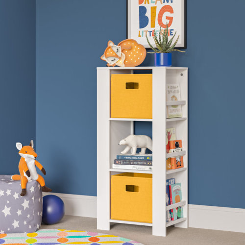 RiverRidge Home RiverRidge Kids Bookshelf and Toy Organizer Tower with 3 Cubbies and 6 Bookracks for Playroom, Nursery, and Reading Book Nook & Reviews | Wayfair