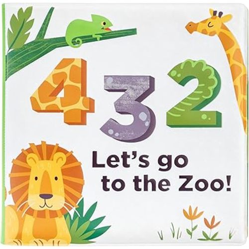Stephen Joseph, Floating Color Changing Bathtime Book, Toddler Bath Toys, Zoo
