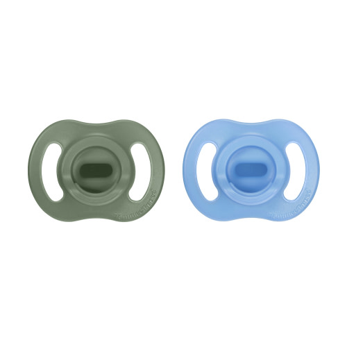 Tommee Tippee Ultra-light StayPut Pacifier, 6-18m, One-Pice Silicone Design, 2 Pack