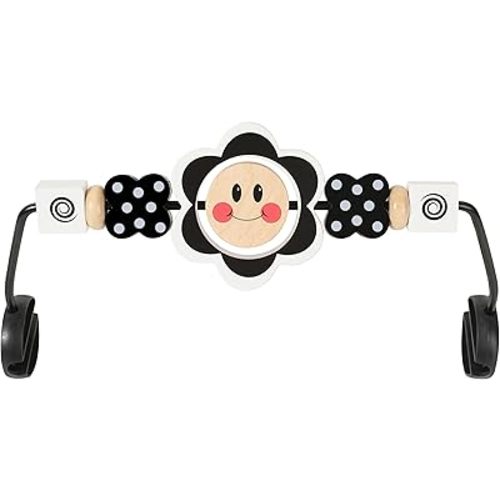 Baby Bouncer Toy Bar, Bouncer Toy Bar,Baby Bjorn Bouncer Toy Bar,Easy to Attach and Remove, Child-Friendly Materials, Ideal for Baby, Black and White Baby Toys