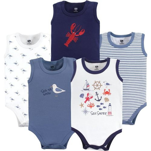 Hudson Baby Unisex Baby Cotton Sleeveless Bodysuits