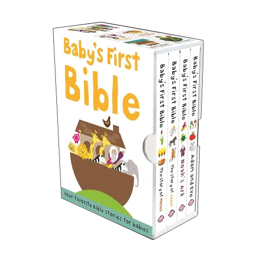 Baby's First Bible Boxed Set: The Story of Moses, The Story of Jesus, Noah's Ark, and Adam and Eve (Bible Stories)