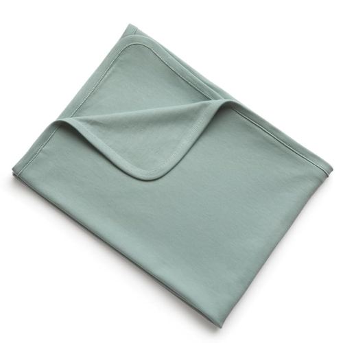 MON CHOU Premium Baby Swaddle Blanket - Luxuriously Soft Pima Cotton Jersey - Lightweight, Breathable Organic Cotton Baby Blanket and Newborn Swaddle - 38” x 38” (Meadow)