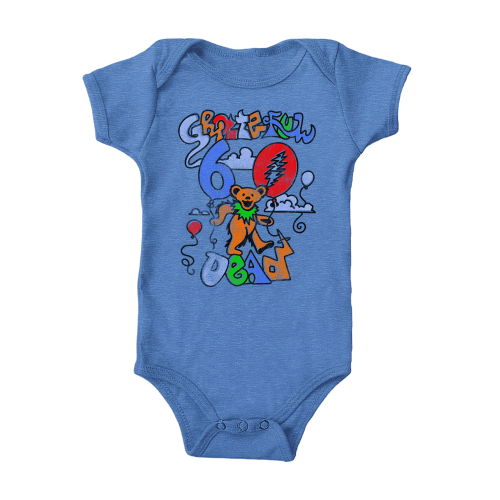 60th Balloon Baby Onesie – Grateful Dead