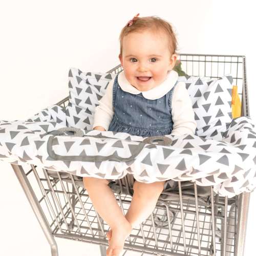 Baby Shopping Cart Cover - Triangles