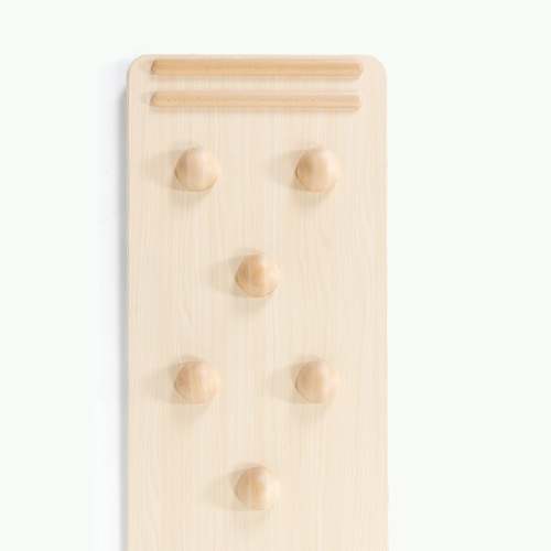 Wooden play gym slide