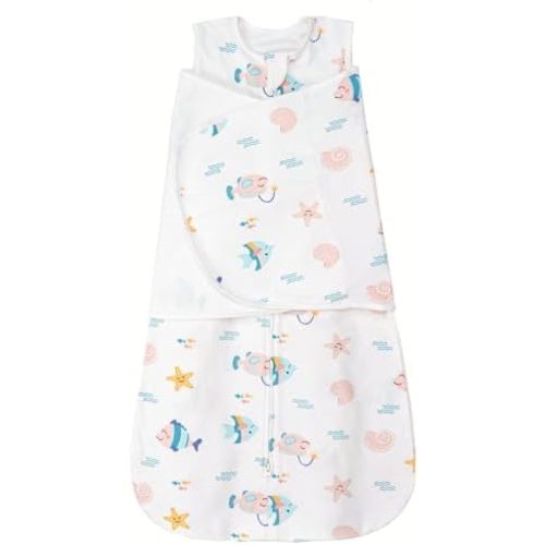 ZIGJOY Sleep Sack Swaddle 1.0 TOG Baby Wearable Blanket 100% Cotton Baby Swaddle Blanket for Newborns