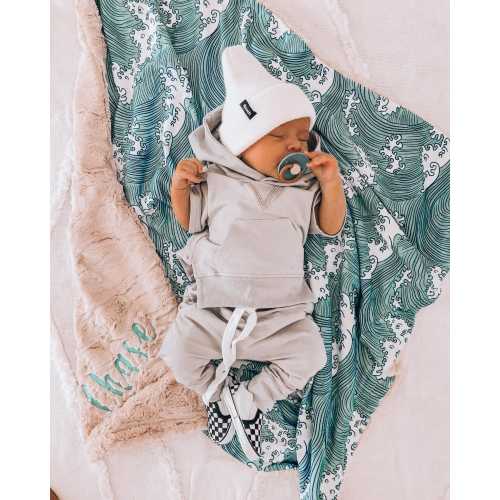 Personalized Baby Blanket, Waves Baby Blanket, Surf Baby, Minky Blanket, Monogrammed Baby Blanket, Ocean Baby Blanket, Baby Shower Gift