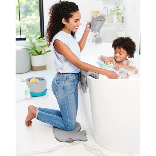 Skip Hop Baby Bath Rinse Cup, Moby Tear-free Waterfall Rinser, Grey