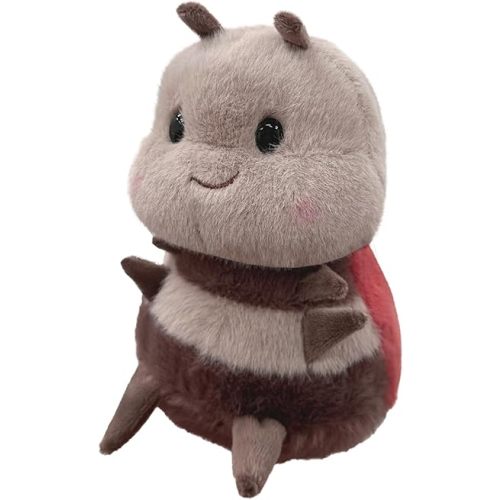 Chubby Smiling Ladybug Plush, Lucky Soft Seven-Spotted Ladybug Plush Toy, Cute Insect Stuffed Animal, The Best Gift for Child and Partners(8 inch)