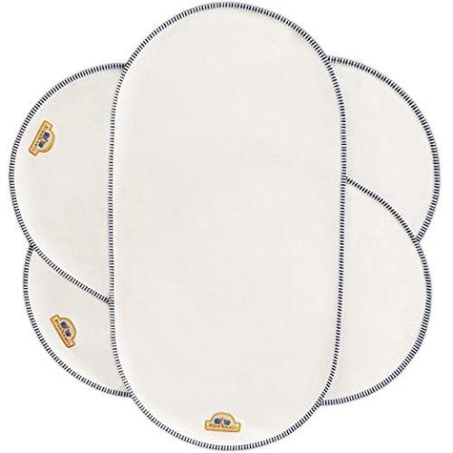 BlueSnail Waterproof Changing Pad Liners 3 Count (14"X26.5", White), Bassinet Pad Liner