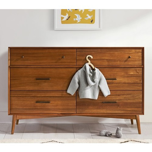 west elm x pbk Mid-Century 6-Drawer Modern Kids Dresser | Pottery Barn Kids