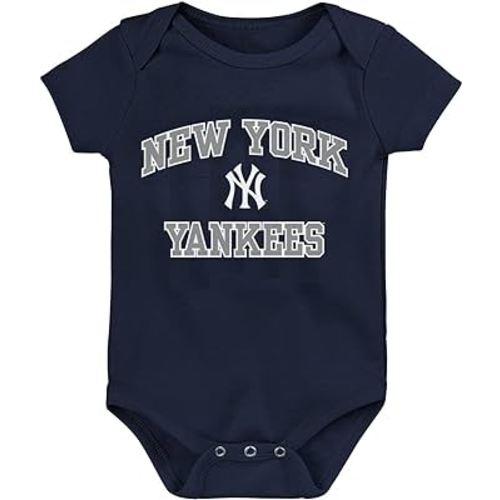 6-9 Months- Outerstuff MLB Officially Licensed 0-24 Months City Headline Arch Logo Onesie Bodysuit Romper