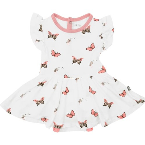 Baby Ruffle Skirted Bodysuit, 6-12 M, Butterfly