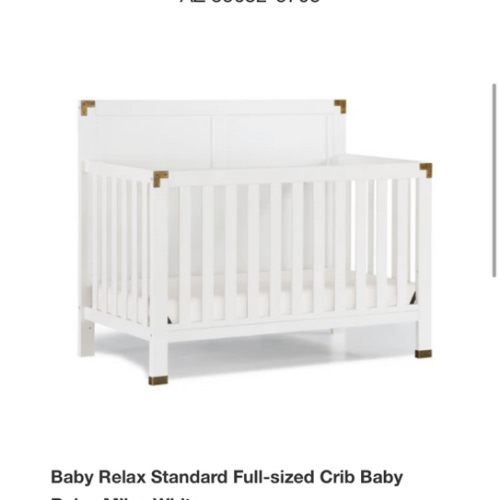 Border Frame Crib Skirt | Serena and Lily