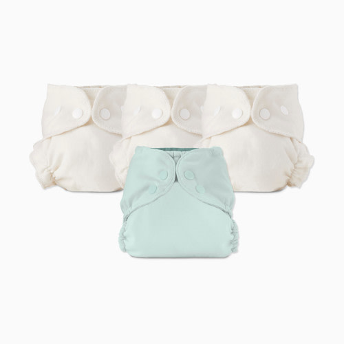 Esembly Blowout Proof Cloth Diaper Bundle - Mist, Size 1 (7-17lbs)