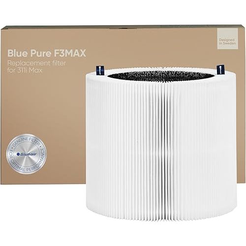 Blueair Blue Pure 311i Max Genuine Replacement Filter, F3MAX, fits Blue Pure 311i Max Air Purifier