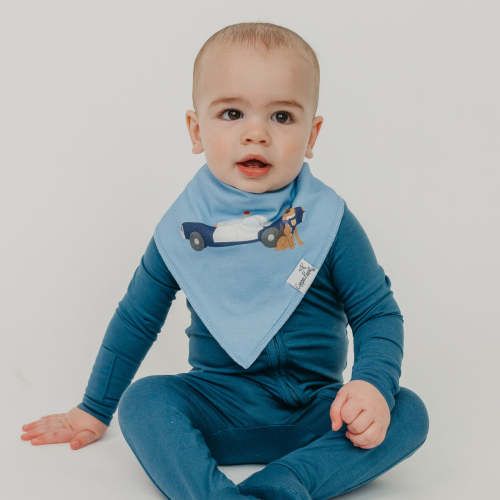 4 Pack Baby Bandana Bibs - Police Officer