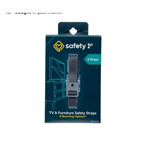 Safety 1st TV & Furniture Safety Straps, Black, Multi, 2 Straps(Pack of 1)