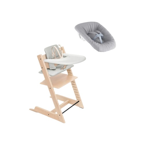 Tripp Trapp® Highchair², Cushion, Newborn Set & Stokke® Tray $597 Value