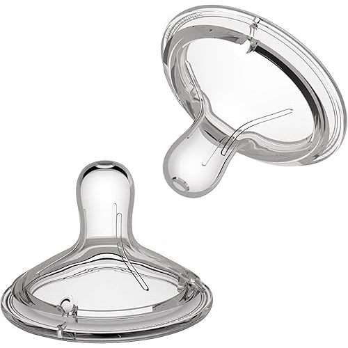 Nanobebe Flexy Silicone Bottles Nipples Triple Vented Twin-Pack - Slow Flow
