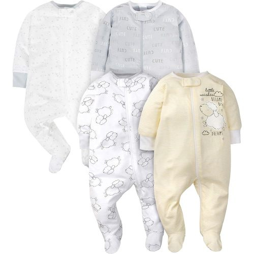 Gerber Baby Boys 4 Pack Sleep 'N Play Footie