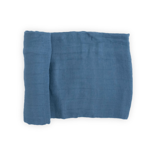 Deluxe Muslin Swaddle Blanket - Blue Dusk
