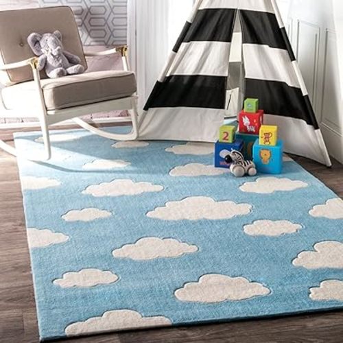 nuLOOM Cloudy Sachiko Area Rug, 4x6, Blue