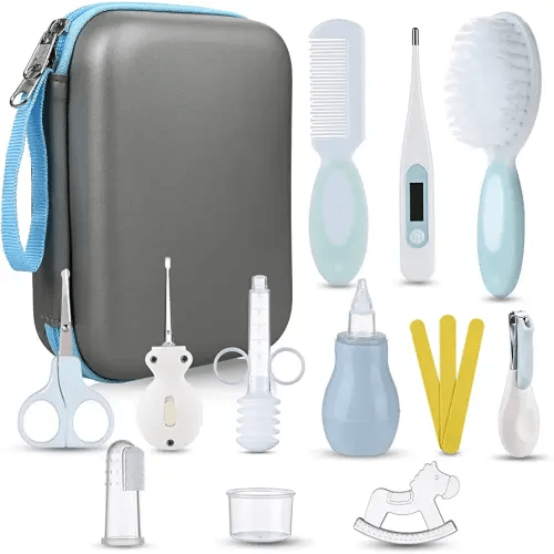 Baby Grooming and Health Kit, Lictin 15 in 1 Safety Care Set, Newborn Nursery Health Care Set with Hair Brush,Comb,Nail Clippers and More for Newborn Infant Toddlers Baby Boys Girls