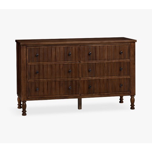 Catalina Beadboard 6-Drawer Dresser (56w x 19d")