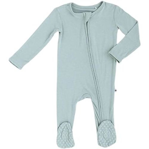 Bums & Roses Bamboo Baby Footies | Soft Spandex and Viscose from Bamboo | Two-way Zipper for Easy Change