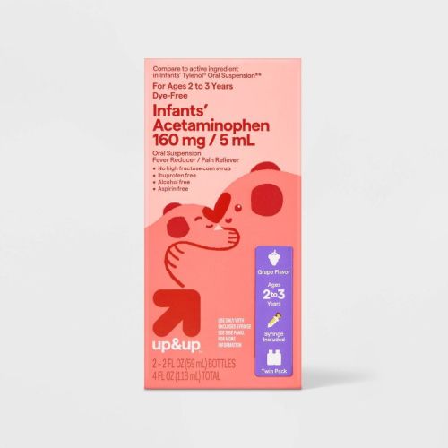 Dye-free Infants' Acetaminophen - 2pk/2 Fl Oz Each - Up&up™